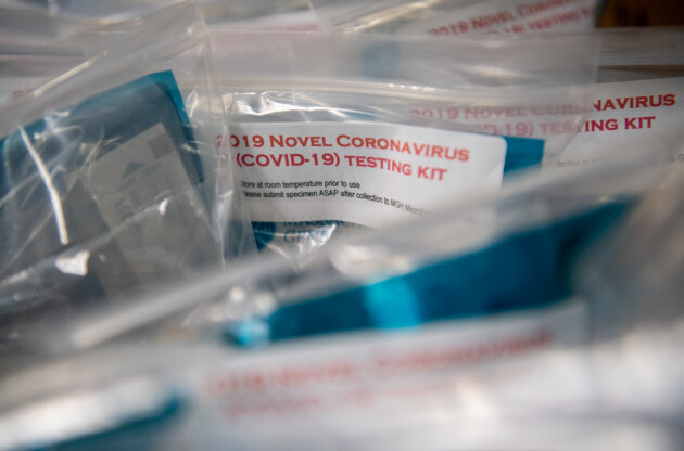 a covid test in a bag.